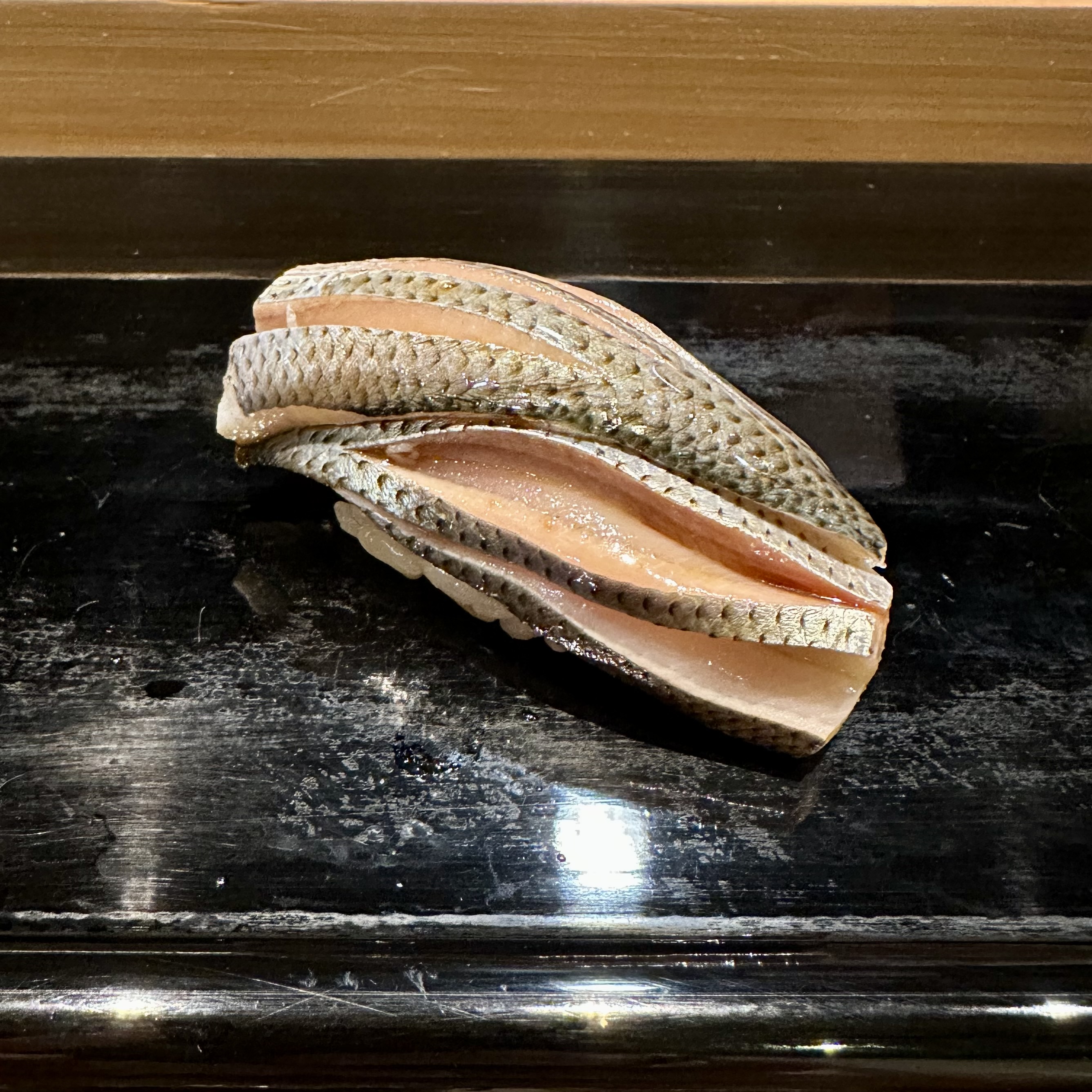 Kohada on rice at Togoshi Ginza Sushi Bando